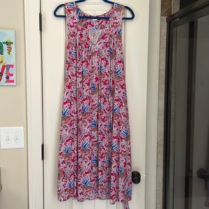 Flowy Dress with Tie Belt